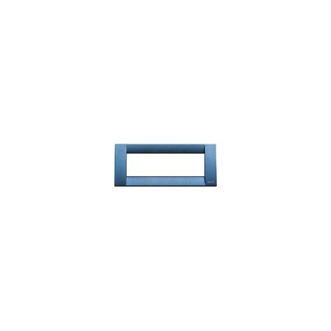VIMAR - PLACCA IDEA 6 MODULI IN METALLO BLU EURO 16736.28
