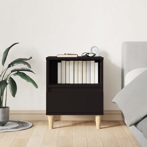 Bedside Cabinet Black 40x35x50 cm vidaXL (1/5)