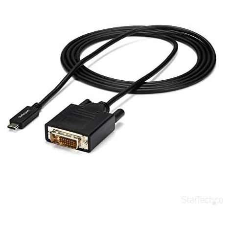 Adattatore USB C con DVI Startech CDP2DVIMM2MB Nero (1/5)