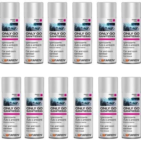 Faren only go sanitizing spray igienizzante per auto e ambienti 200 ml 12 pezzi (1/5)