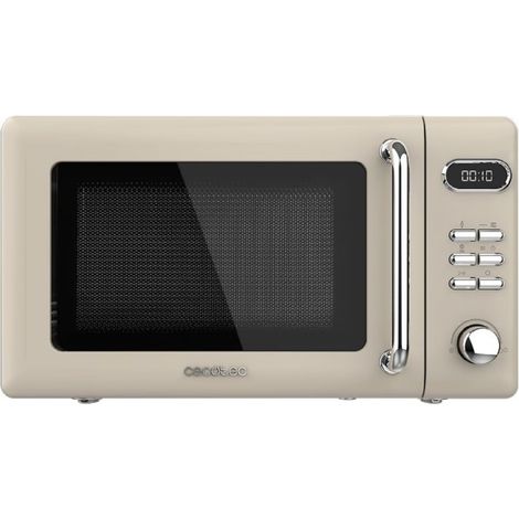 Cecotec – Micro-ondes à poser 20 L – Puissance 700 W – 5 niveaux de puissance – Minuterie 60 min – Fonction grill Proclean