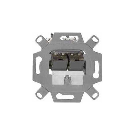 Prise réseau rutenbeck um-cat.6a iso 10g-md support 10G encastrable