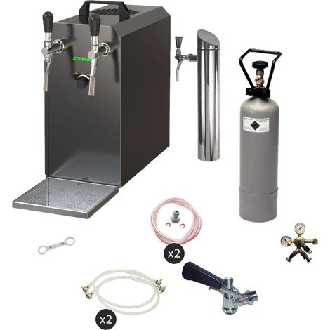 Bierzapfanlage Untertisch Komplettset STREAM 50, 2-zeiliges Trockenkühler, bis 55 l/h (1/5)