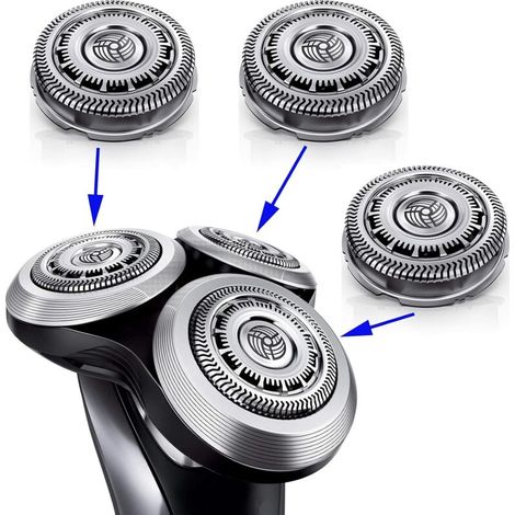 Capi di ricambio per rasoi elettrici compatibili Philips Norelco Serie 9000, modello SH90/62 (1/3)