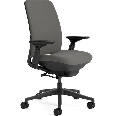 Chaise de Bureau Ergonomique: Amia, accotoirs 4D, Gris Ardoise (1/5)