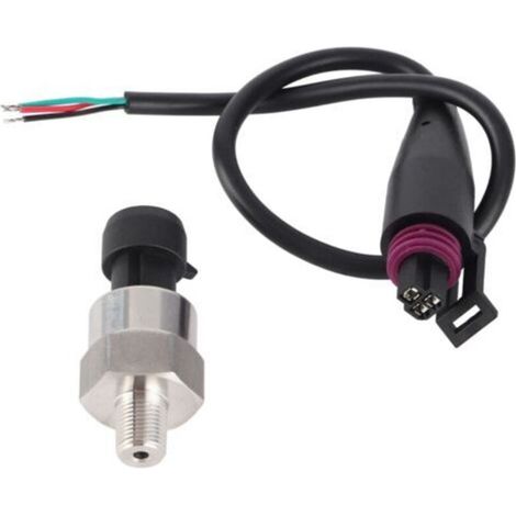 Transducteur de pression, émetteur et capteur en acier inoxydable pour huile, carburant, air et eau (100 PSI) (1/5)