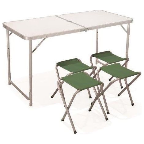 SET TAVOLO A  VALIGETTA CON QUATTRO SGABELLI 120X6 (1/5)
