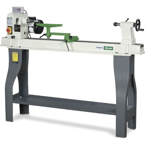 Holzstar – Tour à bois 358 mm – Vitesse variable 500-2000 tpm – Moteur 0,75 kW 230V – Construction acier et fonte – DB1100 (1/6)