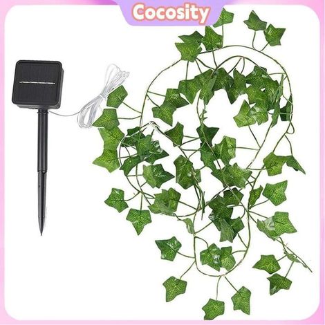 Cocosity Guirlande lumineuse de lierre artificiel Guirlande Lumineuse De Vigne Fausse Lierre Artificiel 100 jardin lumineuse Vert (1/5)