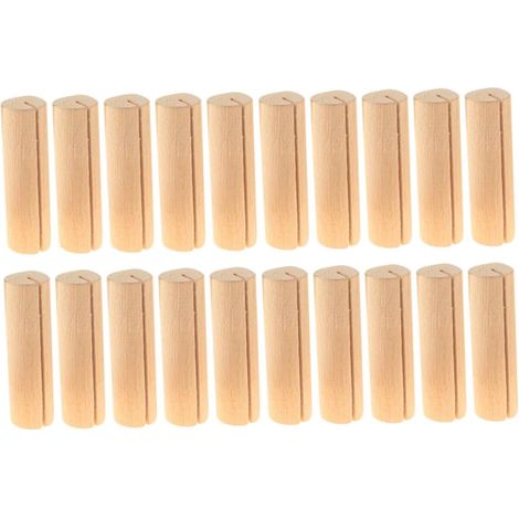 20 pinces nom bois – porte-numéros, menus et trombones décoratifs (1/4)