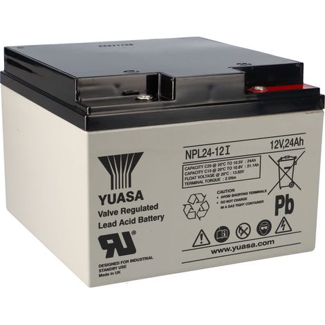 Yuasa NPL24-12I Longlife AGM-Bleiakku 12V 24Ah – M5-Innengewinde (1/5)