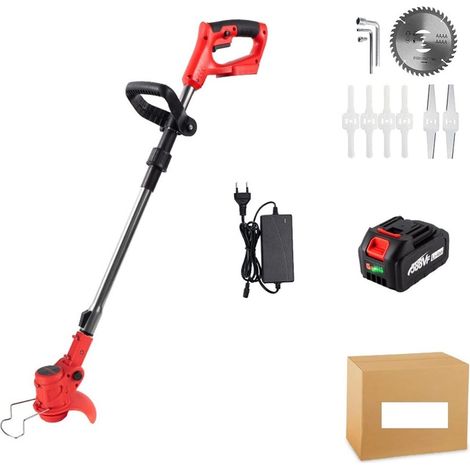2500W 20000 TR/Min Tondeuse à Gazon électrique Pliable Coupe-Herbe réglable Jardin élagage Coupe Outils électriques for Batterie 18v (Color : 1 Battery Plug, Size : W) (1/5)