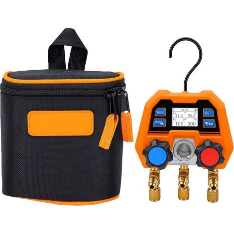 Manomètre numérique -14 à 800 psi - Compatible avec plus de 140 fluides frigorigènes - Bluetooth - Système de climatisation (1/5)