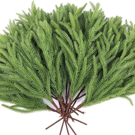 Guirlande En Branches Artificielles - 50 cm - Matériau Soie Et PE - Pour Décoration De Noël Intérieure - Lot De 2 (1/5)