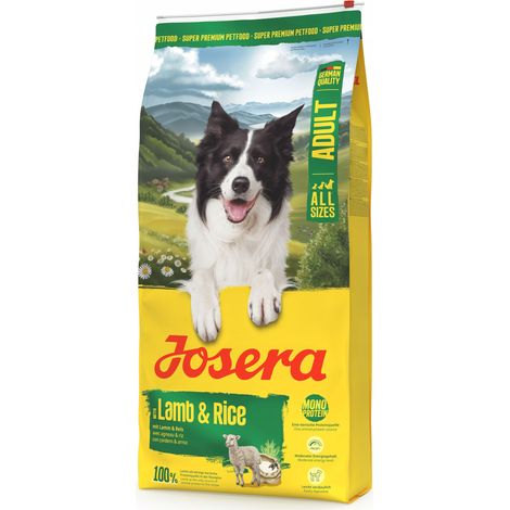 Josera Adult Agnello e Riso, cibo secco per cani con agnello, 12,5 kg