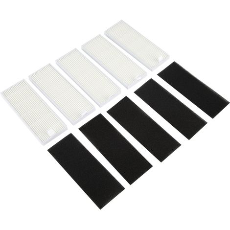 HEPA-Filter für Ecovacs ilife A4s, A6, A4, A40, A8 Saugroboter DN621 X620 – 5 Stück, Schwamm, 135 x 50 x 9 mm (1/5)