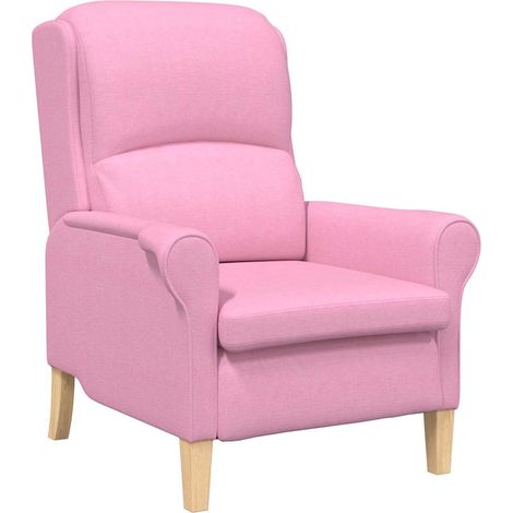 Fauteuil relax Fauteuil Rose tissu (1/5)