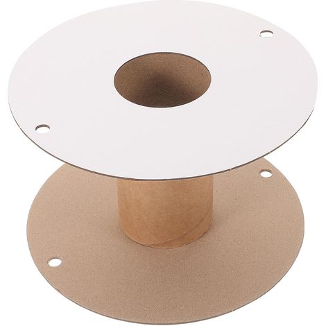Enrouleur de câble pour rallonge électrique en papier marron avec serre-câble pour atelier et rangement pratique (1/5)