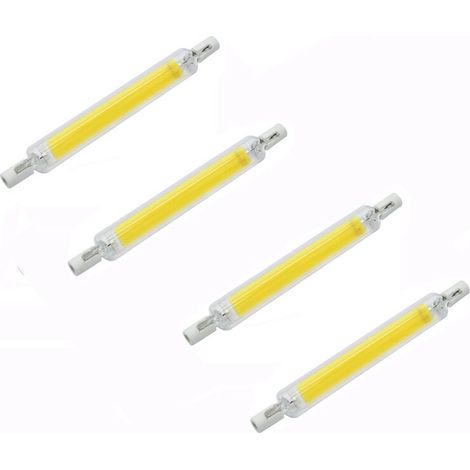 Ampoule Tube En Verre - 78 mm - 5 W - 220 V - Pour Remplacement D Éclairage Halogène - Usage Général