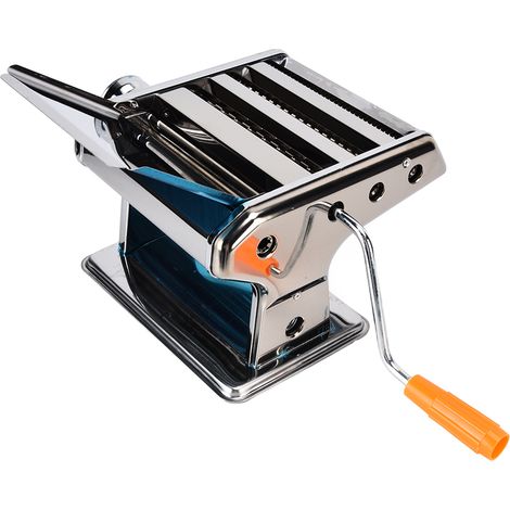 Machine à Pâtes 3 Lames en Acier Inoxydable - Laminoir à Pâte Manuel pour Nouilles Fraîches, Appareil à Presser la Pâte pour Cuisine (1/5)