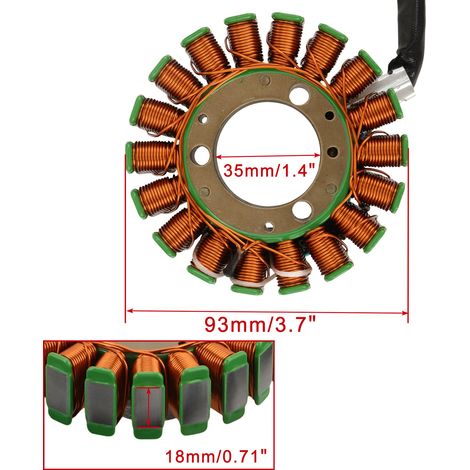 The generator paper pad coil stator is suitable for Polaris Predator 500 2003 2004 3088159 (1/4)