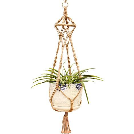 Suspension pour plantes générique Panier suspendu avec corde fixation murale (1/5)