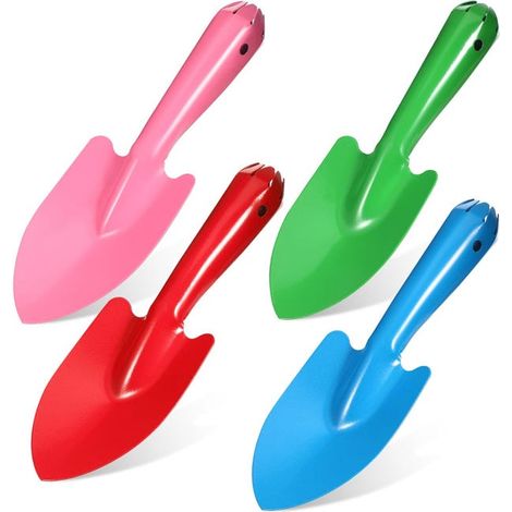 4er-Pack (20 x 6,5 cm) Kinderschaufeln, Strandschaufeln, Gartenschaufeln, Gartenschaufeln zum Graben, Gartenspielzeug (1/4)