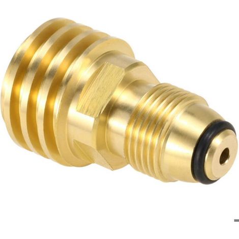 Adaptateur Propane - POL vers QCC1 - Laiton Massif - Étanche - Pour Bouteilles 5 à 40 lb - 1 Pièce (1/5)