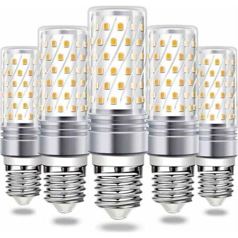 Ampoule LED Ampoule de maïs LED E27 16W, 6000K lumière chaude 900LM lumineux AC 230V suspension E27 360 ° LED faisceau, lot de 5