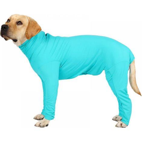 Vetement De Protection Pour Chien - Haut A Manches Longues Anti-Stress Et Post-Operatoire - Taille Unique Adaptative En Nylon Et Spandex - 1 Piece (1/5)