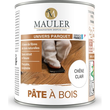 Rebouchage trous, fissures & fentes bois - 240g Chêne Clair - Qualité air A+ - Pâte à bois Mauler