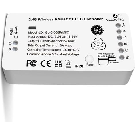 Zigbee Controller RGB CCT Smart LED Controller Dimmable Compatible with Zigbee 3.0 Hub Bridge DC12-24 volts for LED strips and ribbons (1/5)