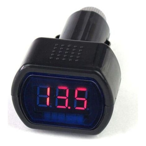 Voltmètre numérique à LED pour voiture, 12 V/24 V, indicateur de tension pour véhicule, pour voiture, camion (1/4)