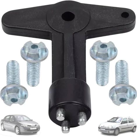 Llave de bloqueo de embellecedor de rueda para Renault Clio Espace Kangoo Megane, Opel - 7700422600 - Tornillo de rueda - Tuerca de embellecedor de rueda - Tapa de rueda (1/5)