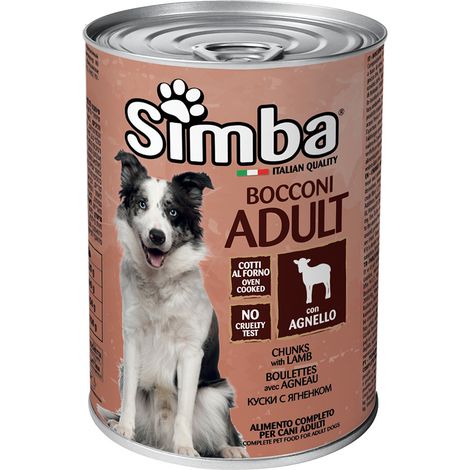 BOCCONI PER CANI 'SIMBA' agnello - gr 415- 24 pezzi - MONGE