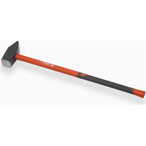 Meister Vorschlaghammer - 4 kg Kopfgewicht - Vibrationsarmer Fiberglas-Stiel - Gehärteter Stahlkopf