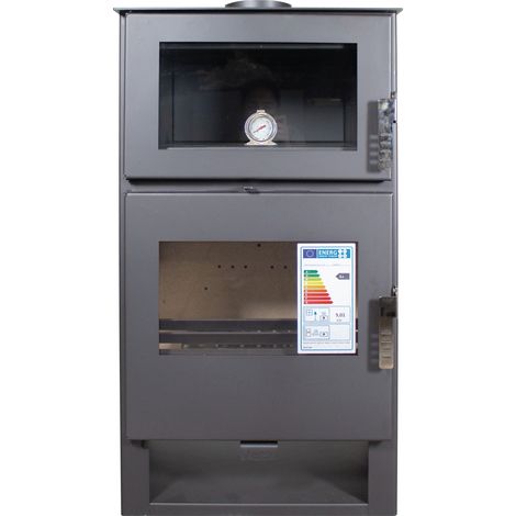 Stufa a Legna Verso F - 9 kW Con Forno Integrato per Cottura Tradizionale (1/5)
