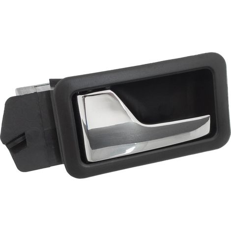 Poignée de porte intérieure avant gauche noire et chromée pour Audi 80 B3 (1986-1991). (1/2)