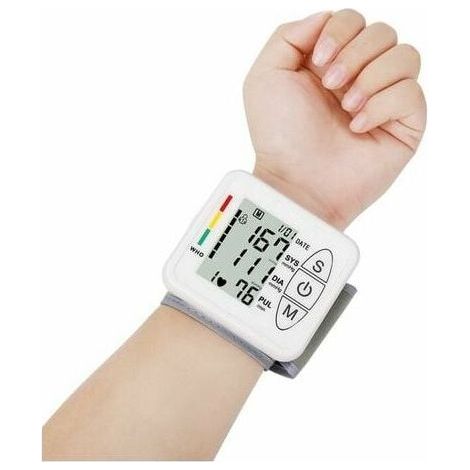 BRAVIX Tensiomètre électronique professionnel pour bras supérieur, tensiomètre intelligent et précis, détection automatique de l'hypertension, de l'arythmie, du pouls, brassard réglable, blanc (1/4)