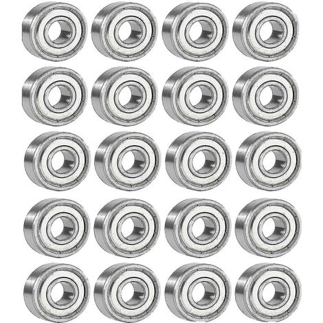 Roulements de skateboard 608zz, 20 billes, roulements en acier, roulements radiaux à billes pour skateboard (1/5)