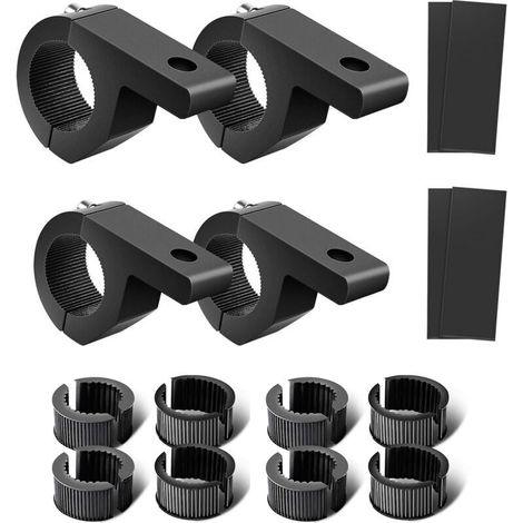 19-32mm Work Light Bracket, Universal Clamp Mount for Motorcycle, 4x4, ATV, UTV, Truck, Boat, Roof Rack (0.75"-1.25") 4 Pieces (1/5)