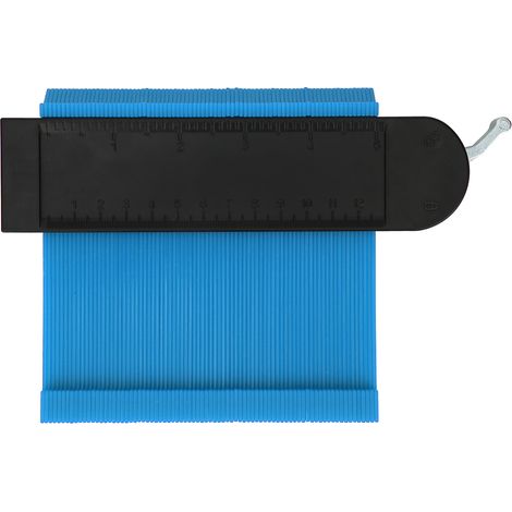 Contour Gauge 5in Bleu Outil de Mesure de Forme Irrégulière Jauge de Contour pour Travaux d’Ajustage de Bord (1/5)