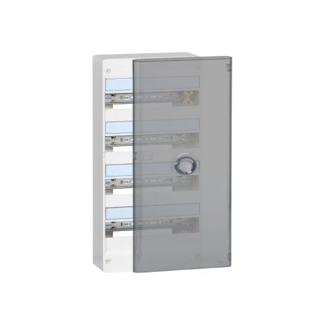 Legrand - DRIVIA - Coffret 4 rangu00e9es - 13 modules + Porte - Ref. : 401214+401344 (1/3)