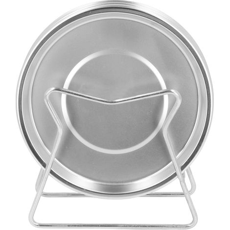 Ensemble de 8 assiettes rondes en acier inoxydable 304 pour rôtir les os, petites assiettes pour les collations et les accompagnements