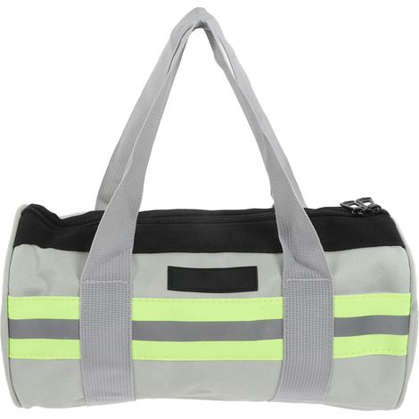 Sac à outils grande capacité double couche toile Oxford épaisse bandoulière réfléchissante poche de rangement bricolage 30x16cm (1/5)