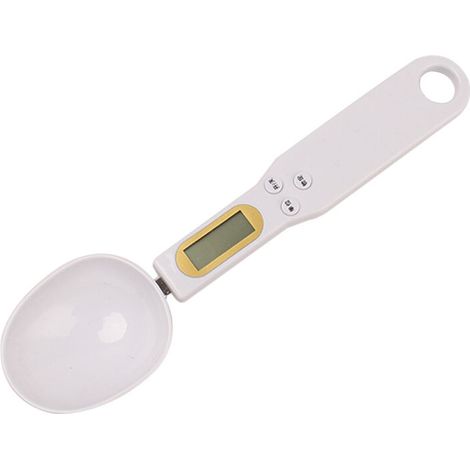 Balance Cuillère, Cuillère Doseuse, Balances Électroniques Portables, Balances Alimentaires De Cuisine, Écran Lcd,Triomphe Mini Balances Numériques, 500G / 0,1G, Gadgets De Cuisine Essentiels (Blanc) (1/5)