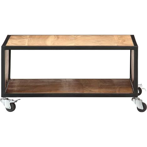 Maison Exclusive - Couchtisch 70x70x32 cm Massivholz Akazie (1/5)