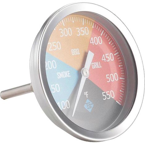 Grillthermometer, Ofen-/Grilltemperaturanzeige, 550°C BBQ-Smoker-Grill-Temperatur (1/5)