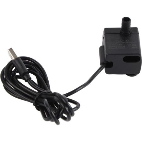 Câble d’alimentation 5 V pour pompe à eau miniature de fontaine intérieure, hydroponie et aquarium – câble étanche pour étang (1/5)