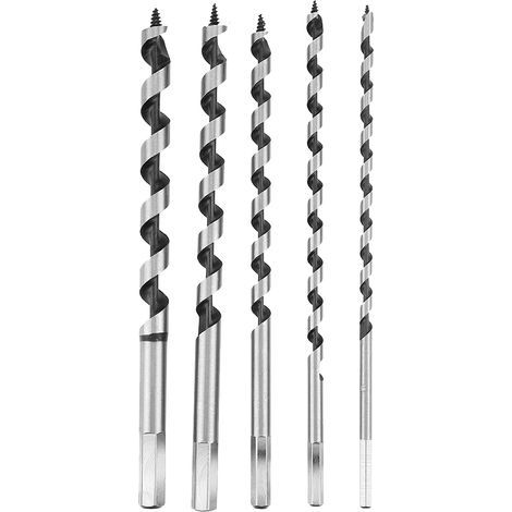 Rust-resistant drill bit sets, bits, high-density carbon steel performance for stable woodworking for carpenters (1/5)